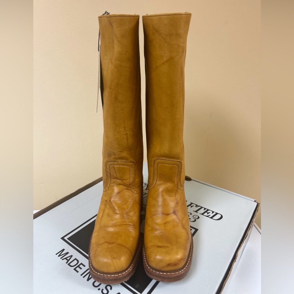 Frye Campus 14l boots Banana Size 7.5 Width Medium, Style 77050-2 - Picture 2 of 14